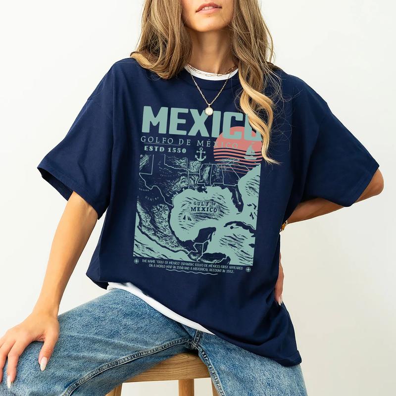 Gulf of Mexico Retro Tee - Vintage Golfo de México ESTD 1550 Shirt
