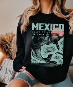Gulf of Mexico Retro Vintage Art Shirt - Golfo de México 1550 Unisex Tee