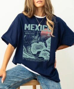 Gulf of Mexico Retro Vintage Art Shirt - Golfo de México 1550 Unisex Tee
