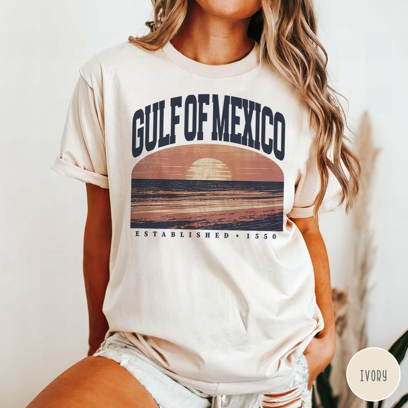 Gulf of Mexico Shirt - Vintage Coastal Crewneck for Beach Lovers