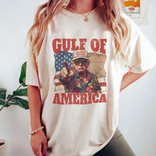 Humorous Trump Gulf of America Shirt - Embrace Patriotism with a Smile