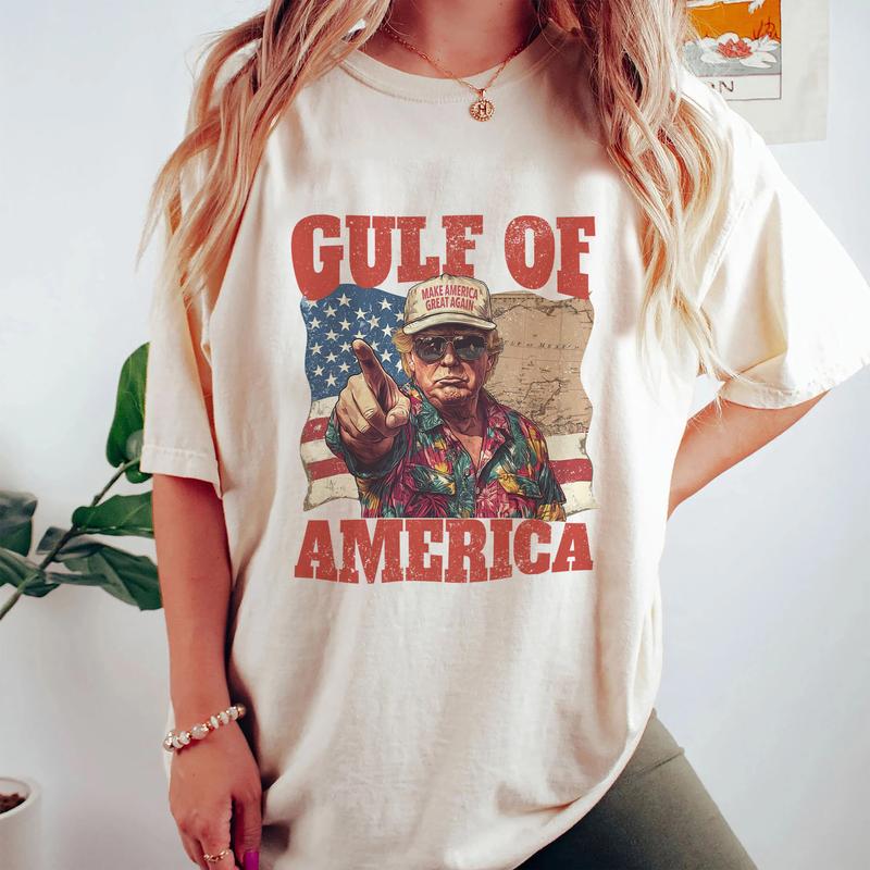 Humorous Trump Gulf of America Shirt - Embrace Patriotism with a Smile