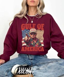 Humorous Trump Gulf of America Shirt - Embrace Patriotism with a Smile