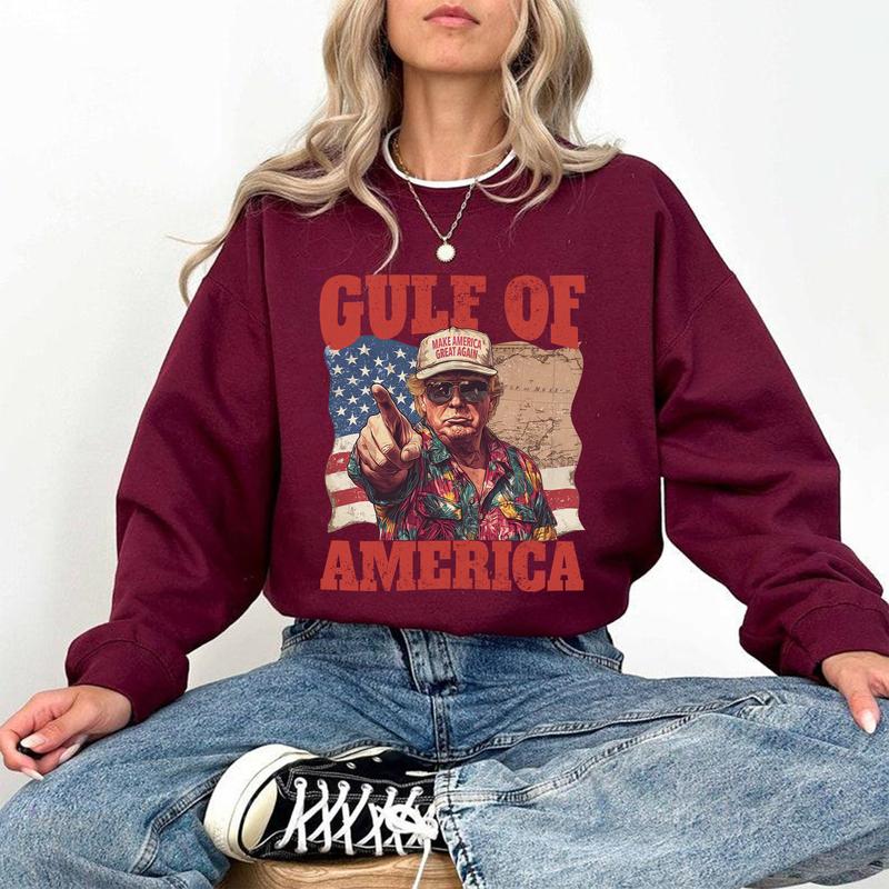 Humorous Trump Gulf of America Shirt - Embrace Patriotism with a Smile