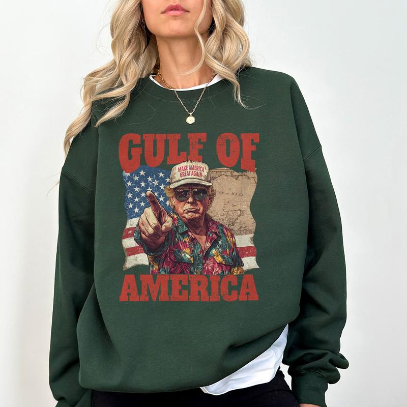 Humorous Trump Gulf of America Shirt - Embrace Patriotism with a Smile