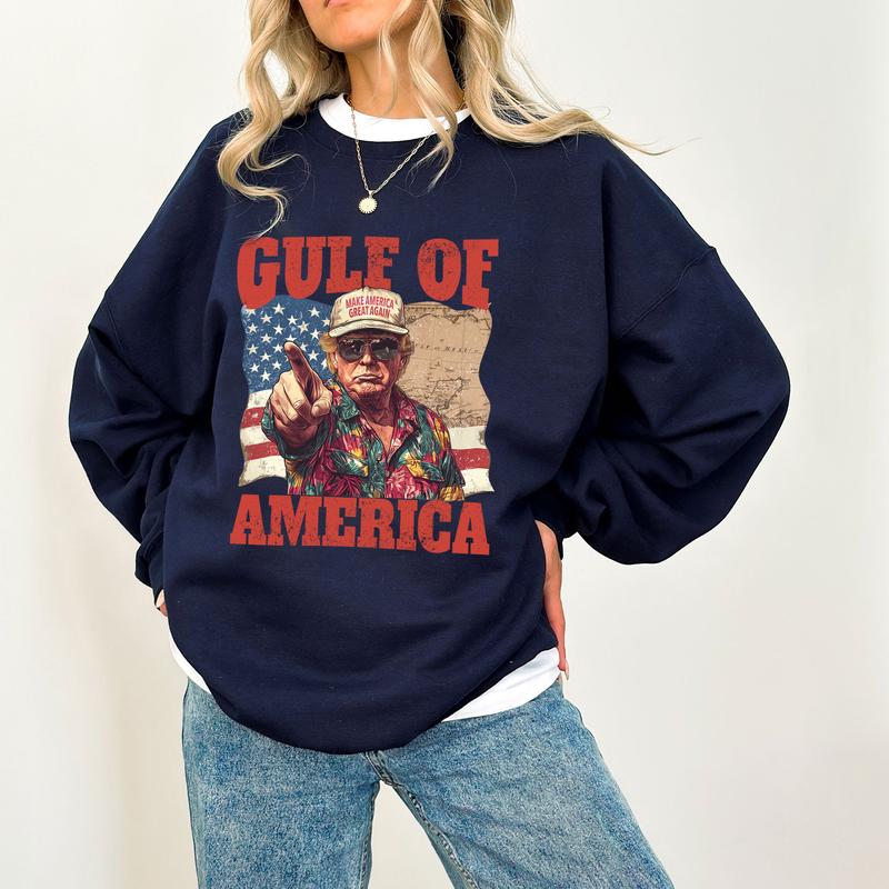 Humorous Trump Gulf of America Shirt - Embrace Patriotism with a Smile