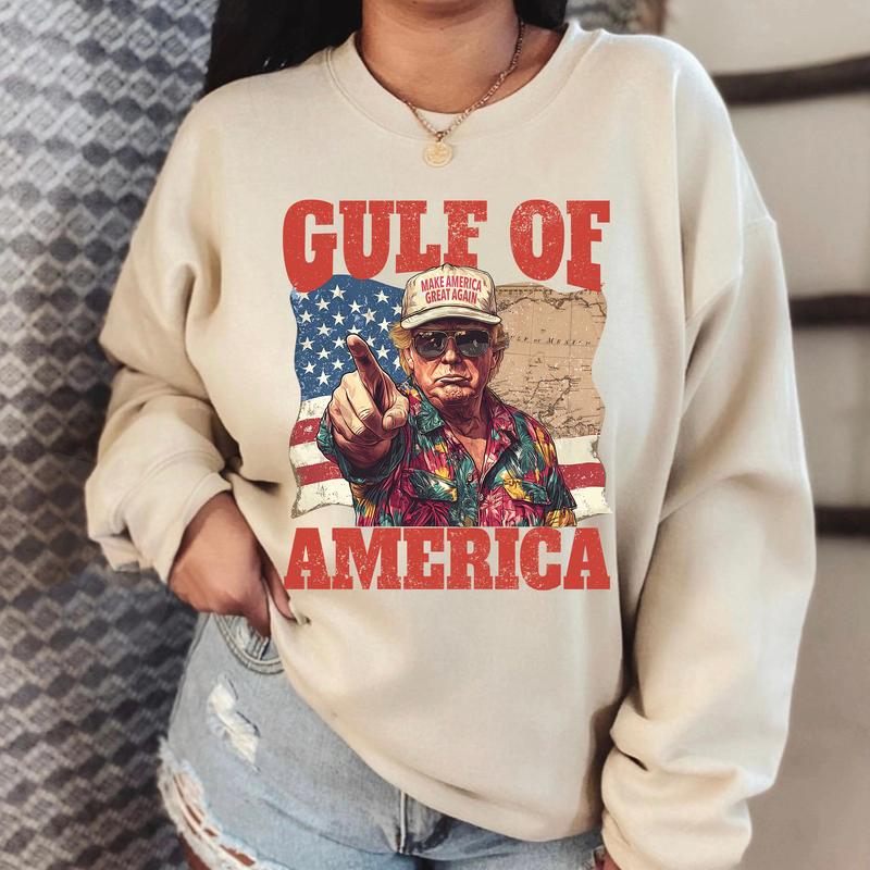 Humorous Trump Gulf of America Shirt - Embrace Patriotism with a Smile
