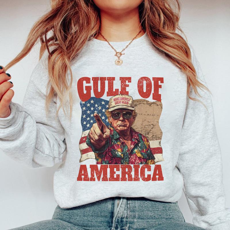 Humorous Trump Gulf of America Shirt - Embrace Patriotism with a Smile