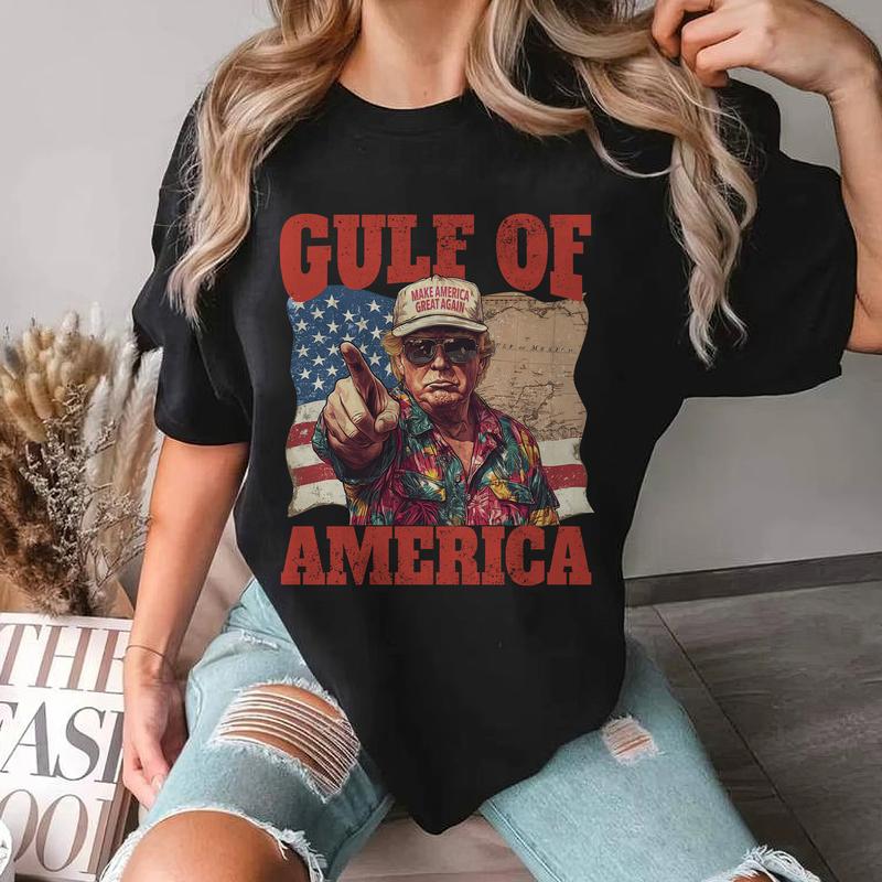 Humorous Trump Gulf of America Shirt - Embrace Patriotism with a Smile