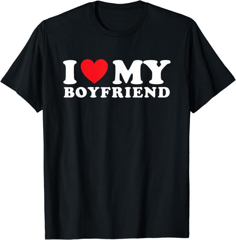 I Love My Girlfriend Shirt - 100% Cotton I ♥ MY GIRLFRIEND Tee for Her