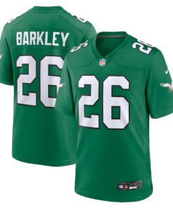 Men's Saquon Barkley Philadelphia Eagles Nike Alternate Vapor F.U.S.E. Limited Jersey - Kelly Green