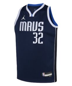 Dallas Mavericks Jordan Brand Statement Edition Swingman Jersey NBA 2025 First Round Draft Pick - Navy - Cooper Flagg - Youth
