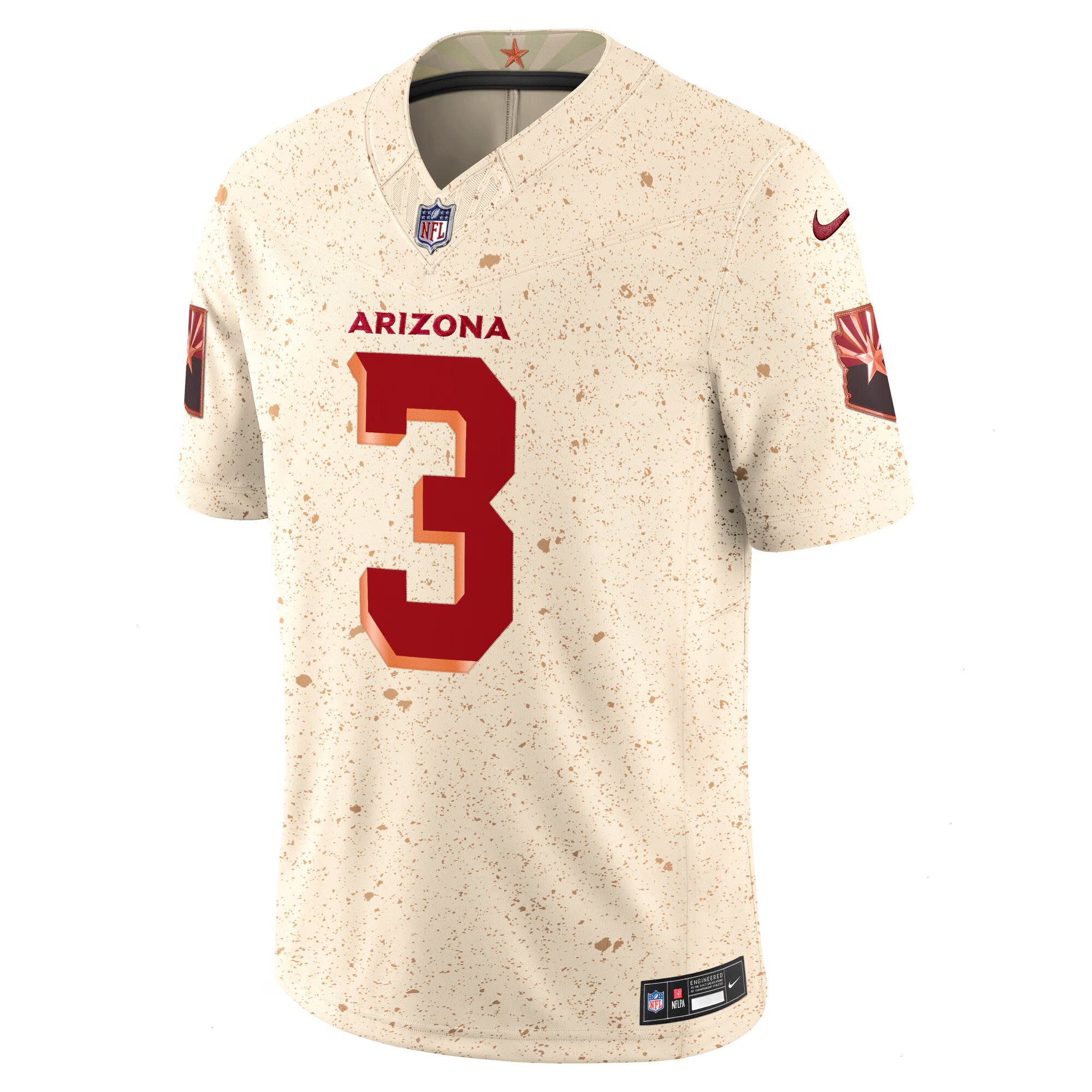 Men's Arizona Cardinals Budda Baker Nike Natural 2025 Rivalries Collection Limited Jersey