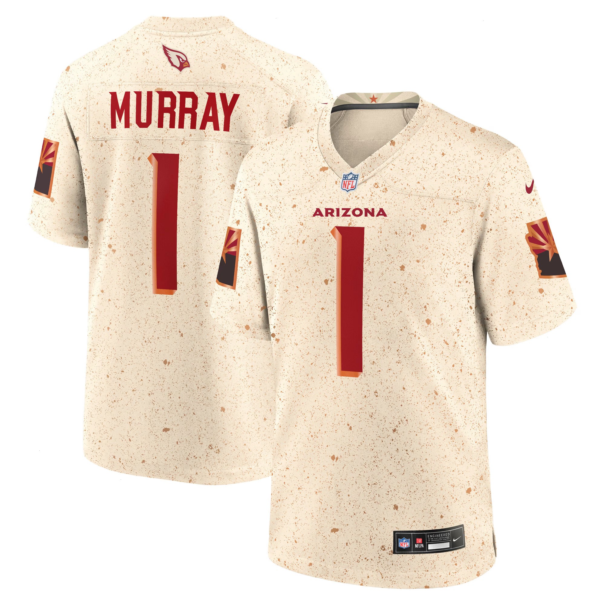 Men's Arizona Cardinals Kyler Murray Nike Natural 2025 Rivalries Collection Game Jersey