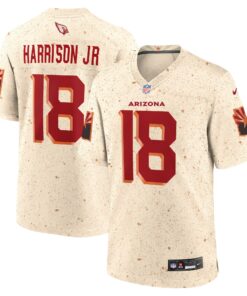 Men's Arizona Cardinals Marvin Harrison Jr. Nike Natural 2025 Rivalries Collection Game Jersey