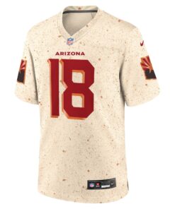 Men's Arizona Cardinals Marvin Harrison Jr. Nike Natural 2025 Rivalries Collection Game Jersey