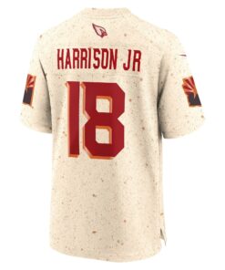 Men's Arizona Cardinals Marvin Harrison Jr. Nike Natural 2025 Rivalries Collection Game Jersey
