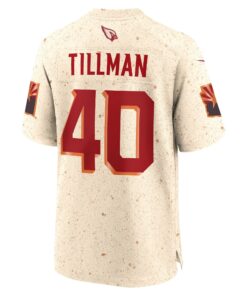 Men's Arizona Cardinals Pat Tillman Nike Natural 2025 Rivalries Collection Retired Player Game Jersey