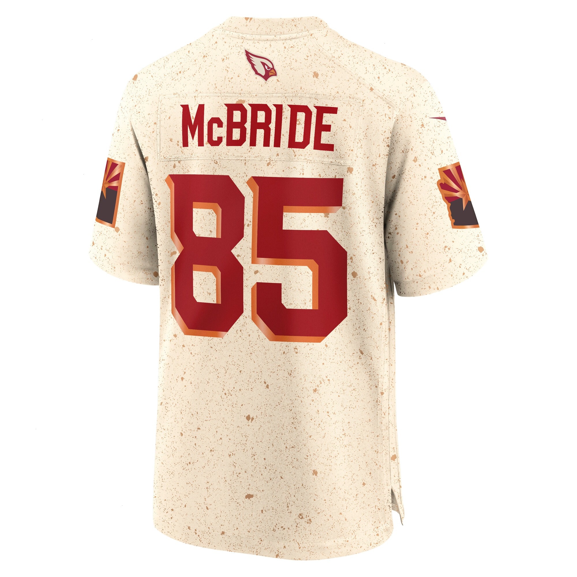 Men's Arizona Cardinals Trey McBride Nike Natural 2025 Rivalries Collection Game Jersey