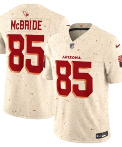 Men's Arizona Cardinals Trey McBride Nike Natural 2025 Rivalries Collection Limited Jersey