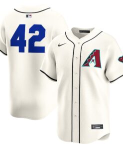 Men's Arizona Diamondbacks Nike Cream Home 2025 Jackie Robinson Day Limited Jersey
