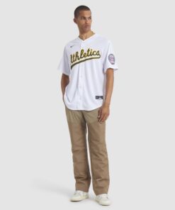 Men's Athletics Dave Parker Nike White 2025 Baseball Hall of Fame Name & Number Retired Replica Jersey