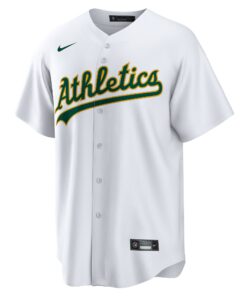 Men's Athletics Nike White Home 2025 Jackie Robinson Day Replica Jersey