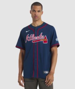 Men's Atlanta Braves Austin Riley Nike Navy 2025 MLB Speedway Classic Alternate Limited Player Jersey