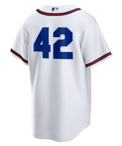 Men's Atlanta Braves Nike White Home 2025 Jackie Robinson Day Replica Jersey