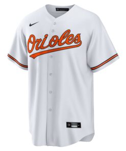 Men's Baltimore Orioles Nike White Home 2025 Jackie Robinson Day Replica Jersey