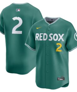 Men's Boston Red Sox Alex Bregman Nike Green 2025 City Connect Limited Player Jersey