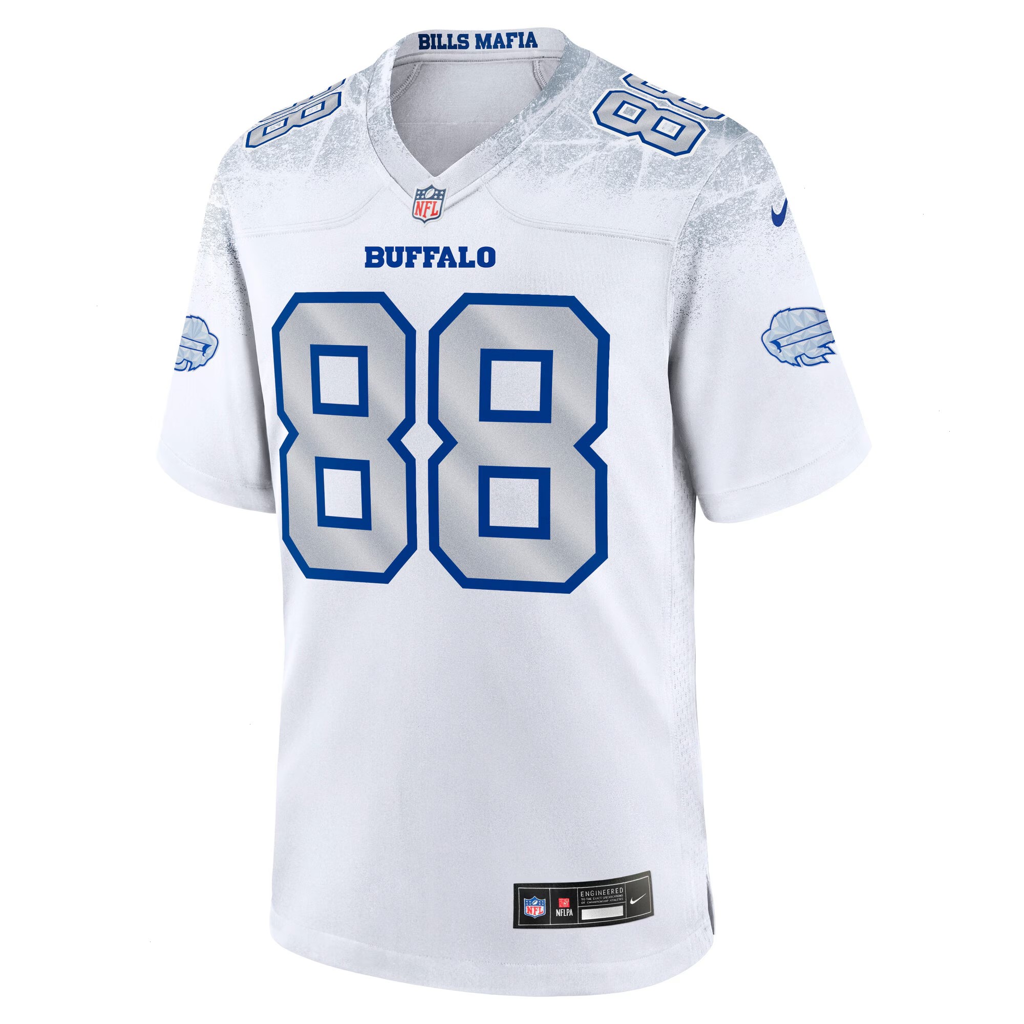 Men's Buffalo Bills Dawson Knox Nike White 2025 Rivalries Collection Game Jersey