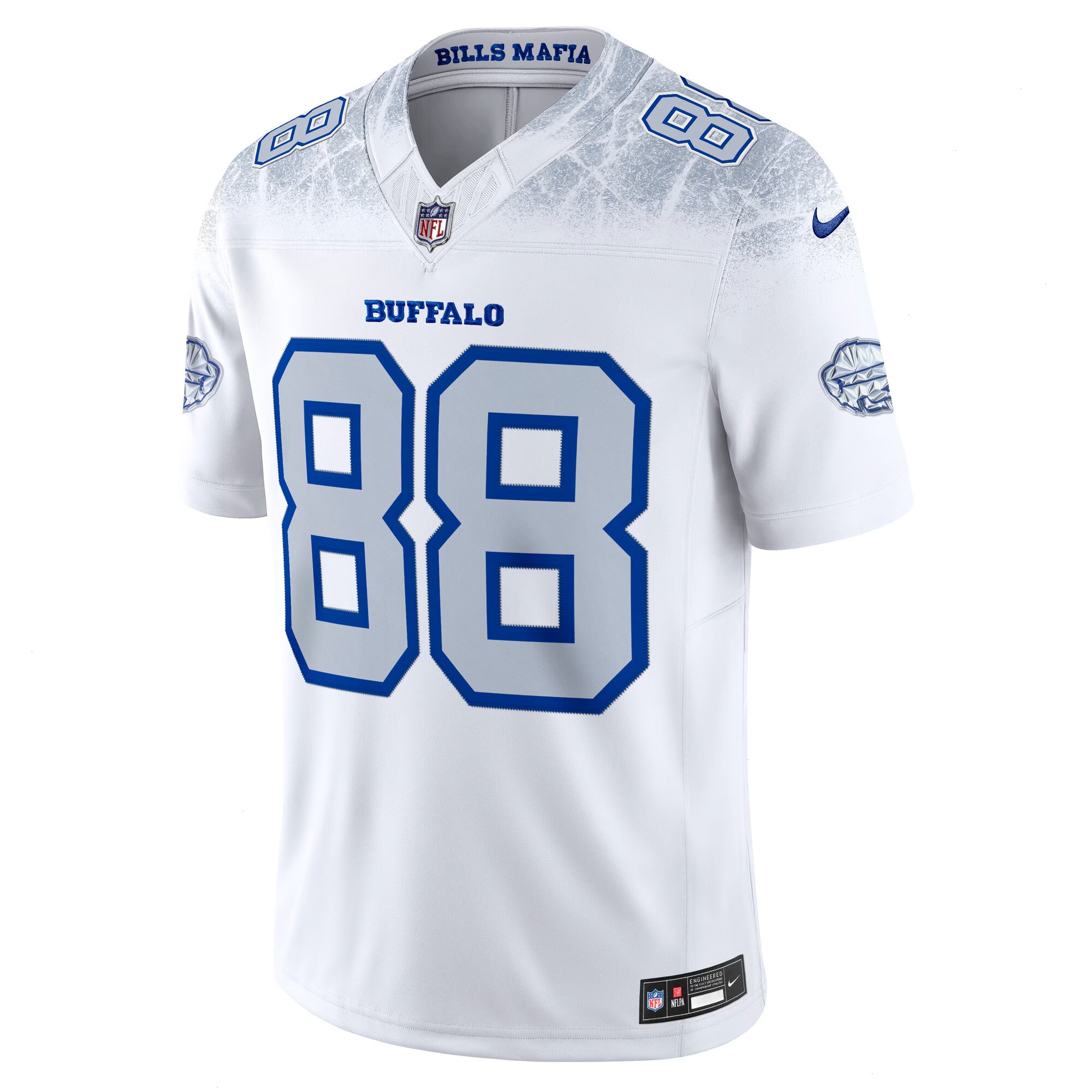 Men's Buffalo Bills Dawson Knox Nike White 2025 Rivalries Collection Limited Jersey