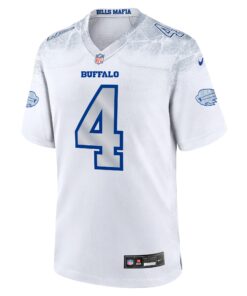 Men's Buffalo Bills James Cook III Nike White 2025 Rivalries Collection Game Jersey