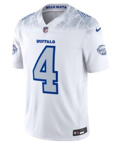 Men's Buffalo Bills James Cook III Nike White 2025 Rivalries Collection Limited Jersey