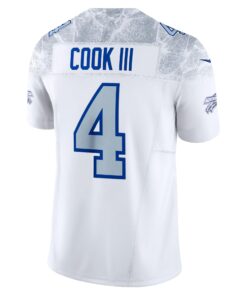 Men's Buffalo Bills James Cook III Nike White 2025 Rivalries Collection Limited Jersey