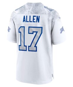 Men's Buffalo Bills Josh Allen Nike White 2025 Rivalries Collection Game Jersey