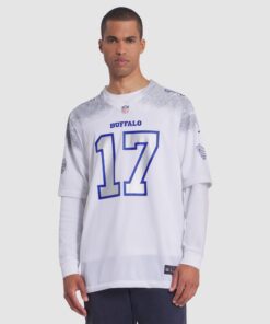 Men's Buffalo Bills Josh Allen Nike White 2025 Rivalries Collection Game Jersey