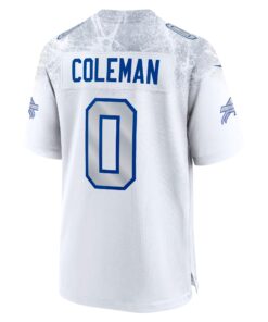 Men's Buffalo Bills Keon Coleman Nike White 2025 Rivalries Collection Game Jersey