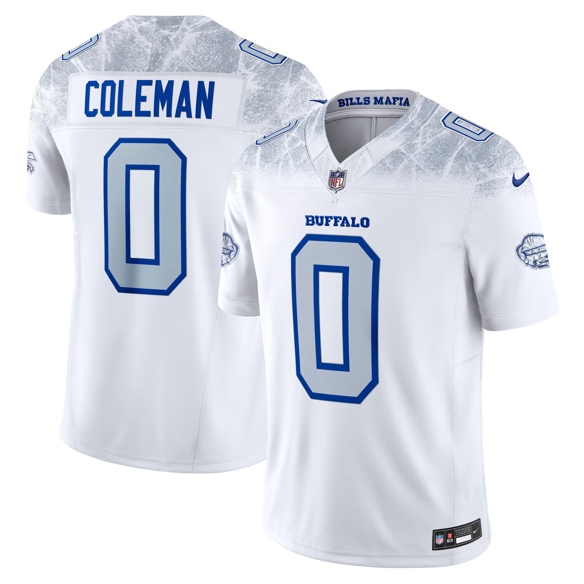 Men's Buffalo Bills Keon Coleman Nike White 2025 Rivalries Collection Limited Jersey