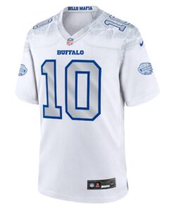 Men's Buffalo Bills Khalil Shakir Nike White 2025 Rivalries Collection Game Jersey