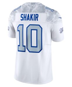 Men's Buffalo Bills Khalil Shakir Nike White 2025 Rivalries Collection Limited Jersey