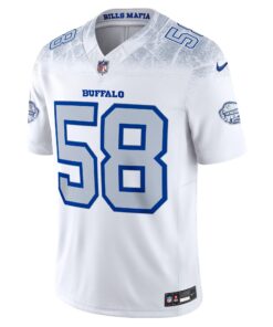 Men's Buffalo Bills Matt Milano Nike White 2025 Rivalries Collection Limited Jersey
