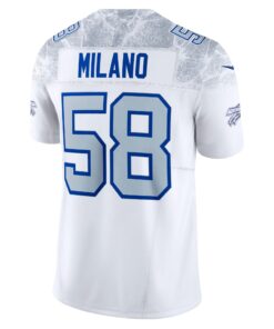 Men's Buffalo Bills Matt Milano Nike White 2025 Rivalries Collection Limited Jersey