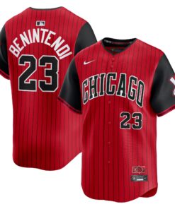 Men's Chicago White Sox Andrew Benintendi Nike Red/Black 2025 City Connect Limited Player Jersey
