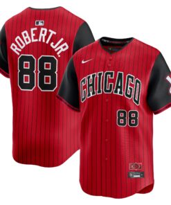 Men's Chicago White Sox Luis Robert Jr. Nike Red/Black 2025 City Connect Limited Player Jersey