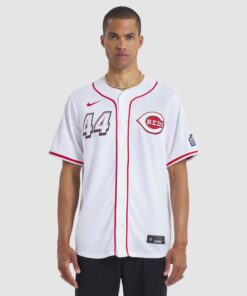 Men's Cincinnati Reds Elly De La Cruz Nike White 2025 MLB Speedway Classic Home Limited Player Jersey
