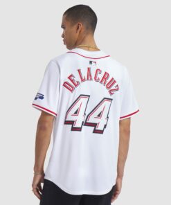 Men's Cincinnati Reds Elly De La Cruz Nike White 2025 MLB Speedway Classic Home Limited Player Jersey