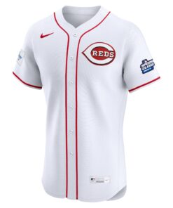 Men's Cincinnati Reds Nike White 2025 MLB Speedway Classic Home Elite Jersey