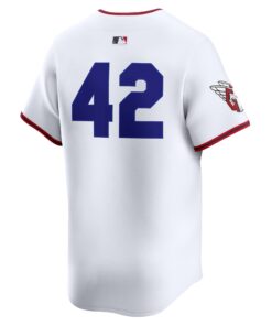 Men's Cleveland Guardians Nike White Home 2025 Jackie Robinson Day Limited Jersey